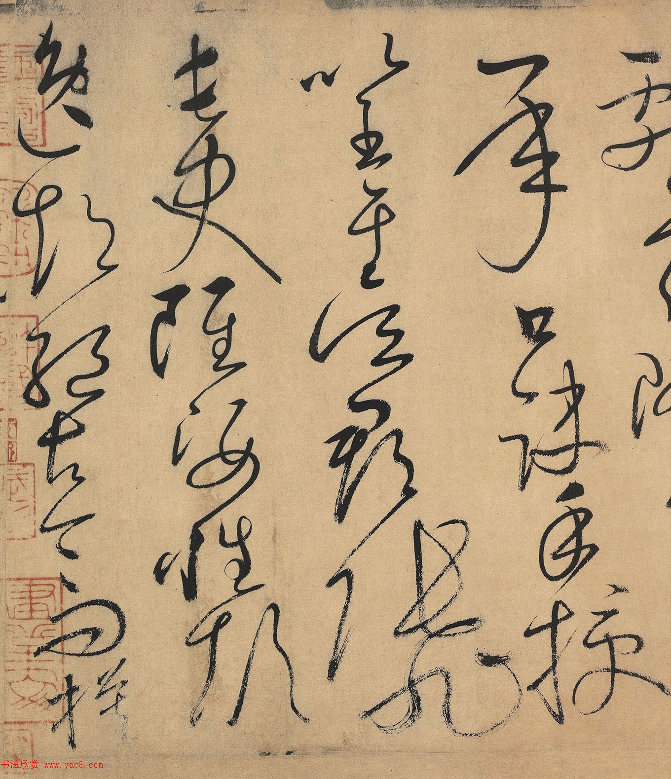 怀素草书欣赏《自叙帖》长卷墨迹全图 怀素草书欣赏《自叙帖》长卷墨迹全图