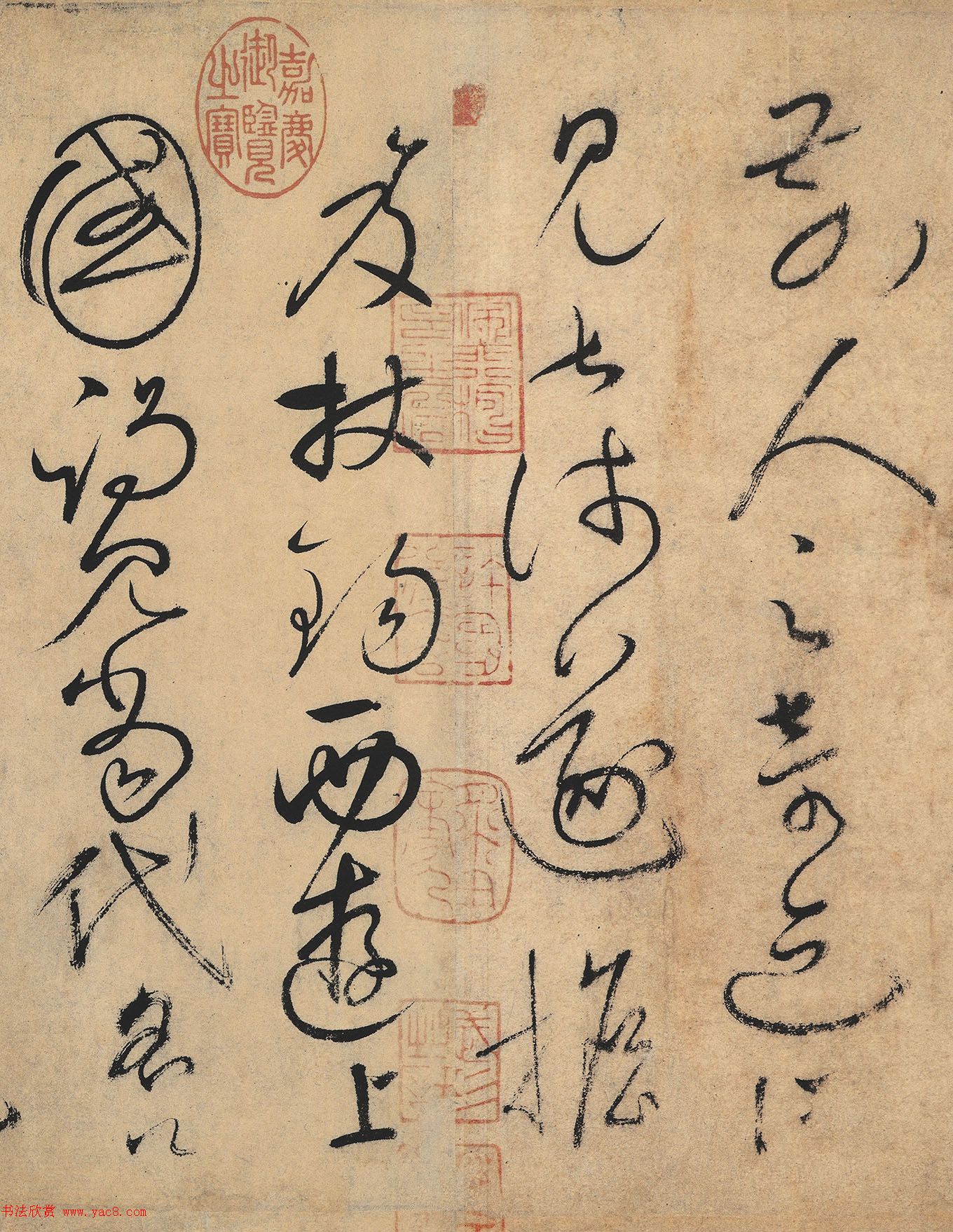 怀素草书欣赏《自叙帖》长卷墨迹全图