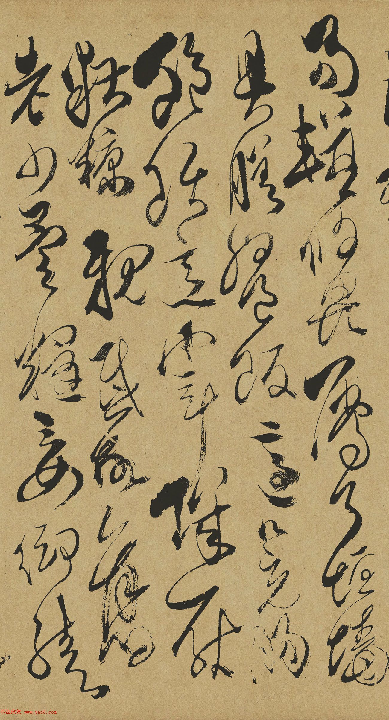 清代傅山草书作品《千字文》