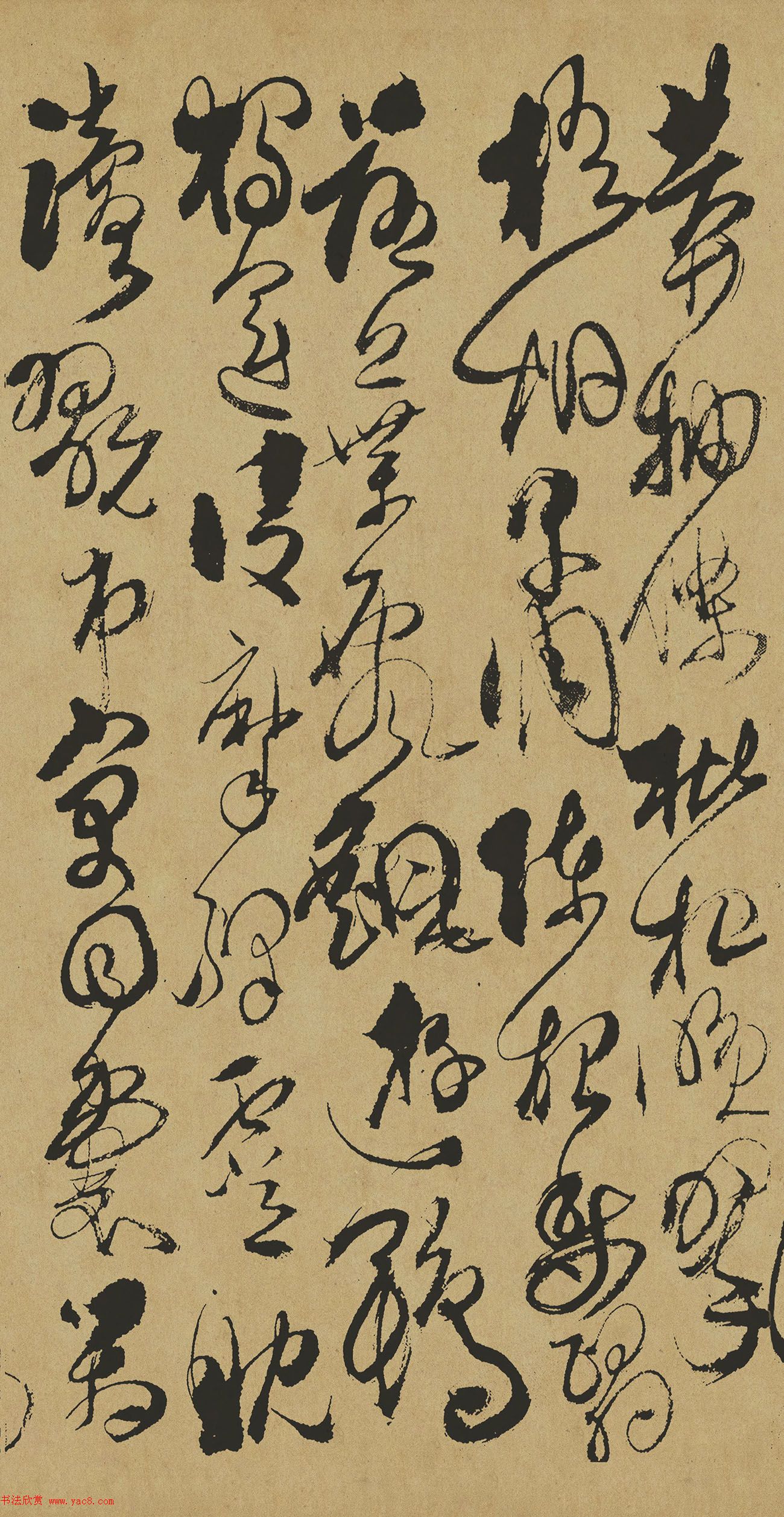 清代傅山草书作品《千字文》