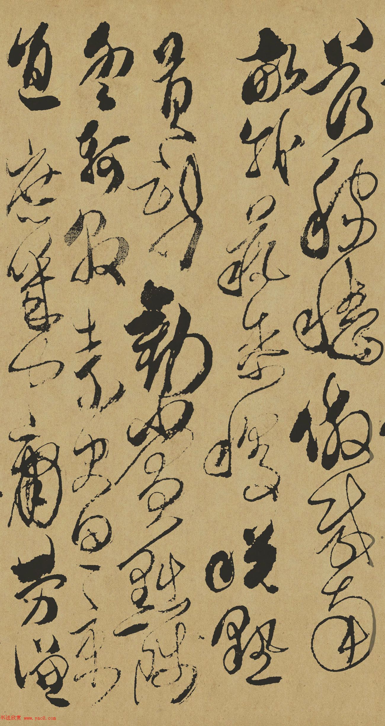 清代傅山草书作品《千字文》