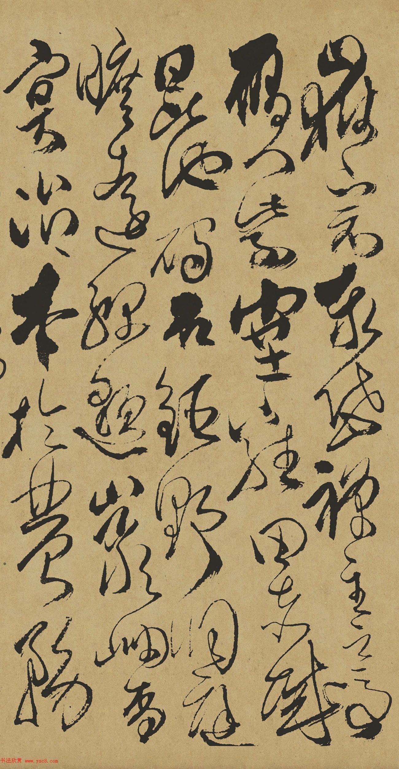 清代傅山草书作品《千字文》