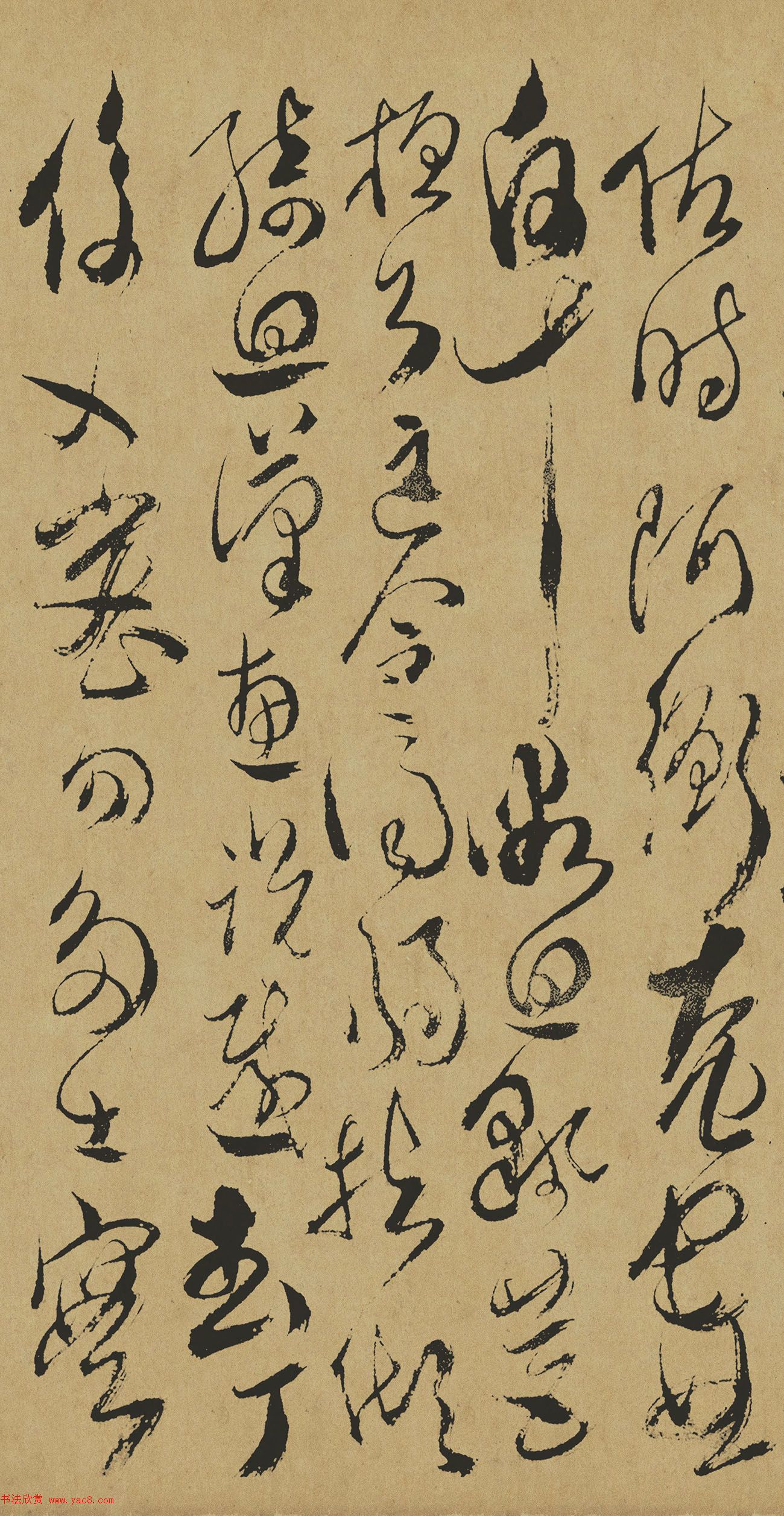 清代傅山草书作品《千字文》