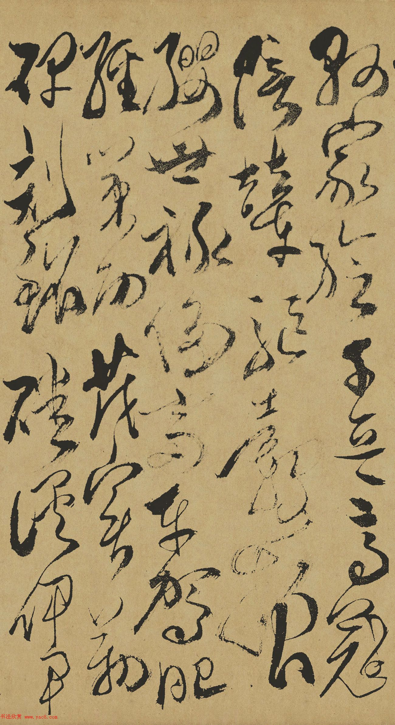 清代傅山草书作品《千字文》