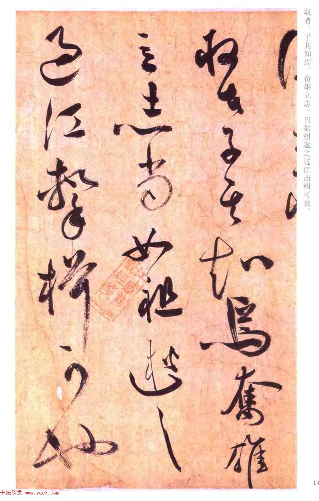 祝允明草书书法赏析《云江记》